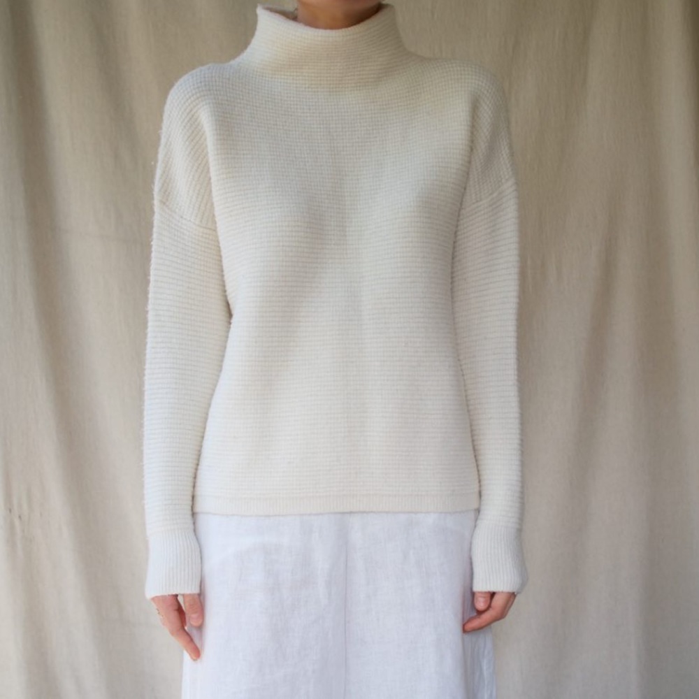 Beautiful Off-White Mock Neck Sweater Asos